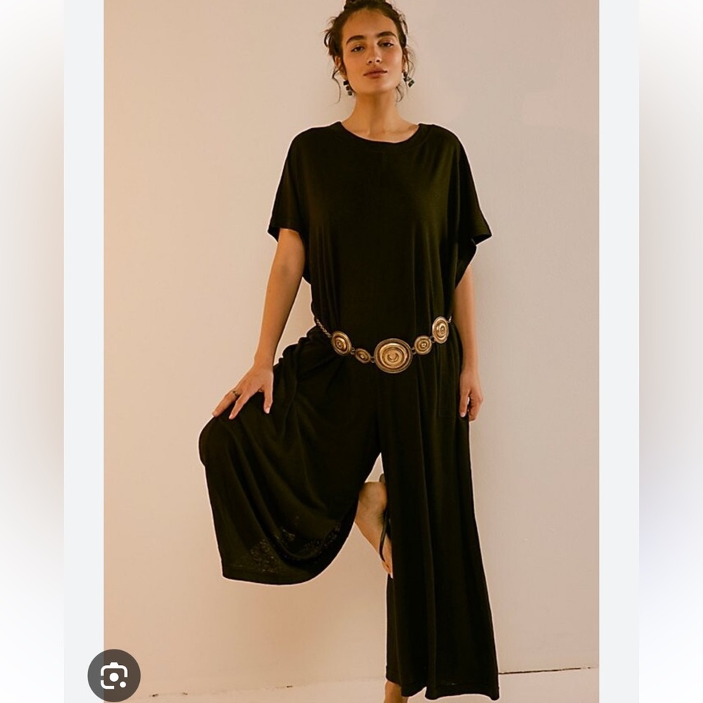 Free People Black Jumpsuit XS